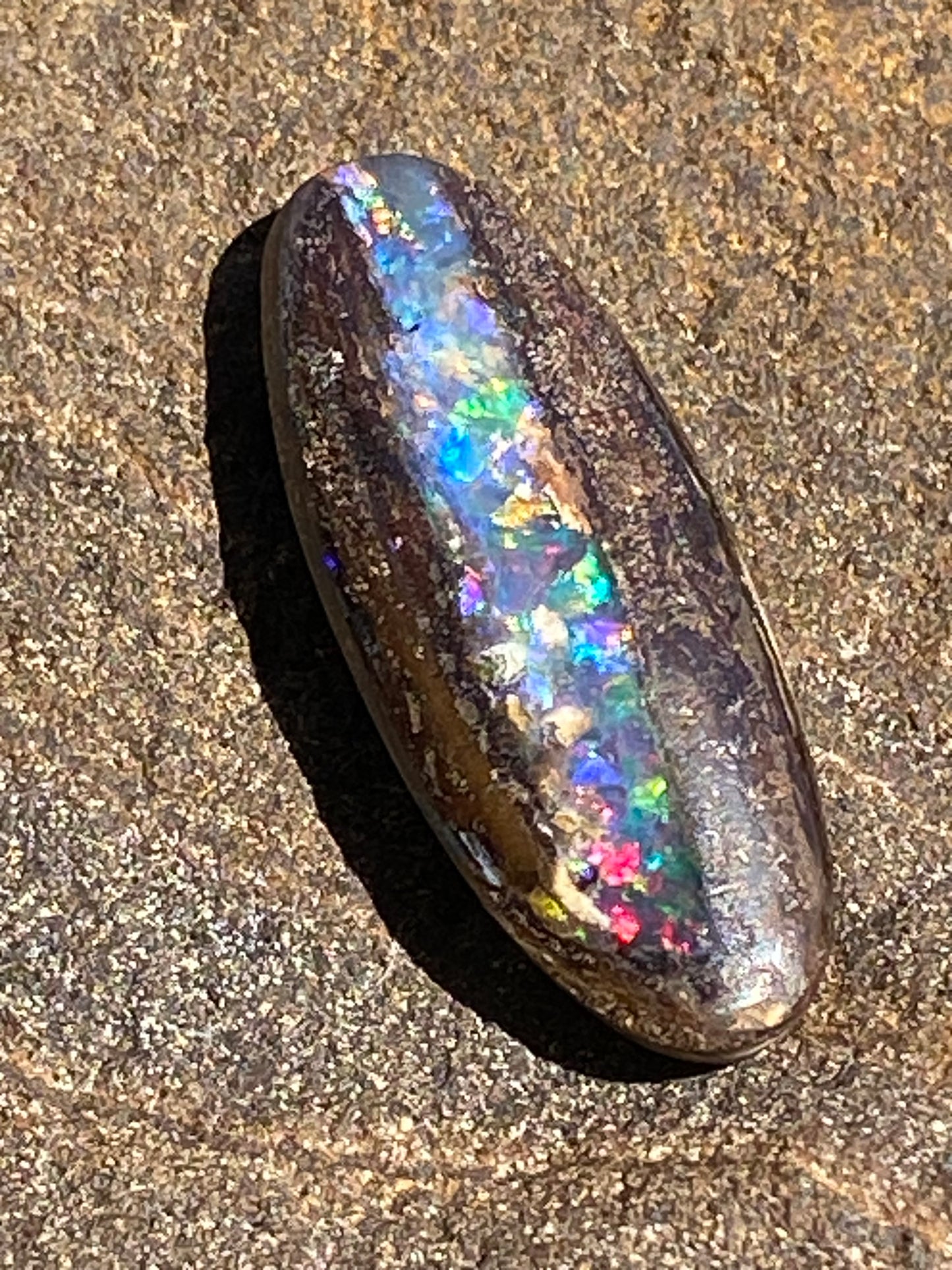 Australian Boulder Opal – 8.34ct Multicolour with Red Flash