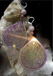 Handcrafted Mandala Earrings with Gemstones