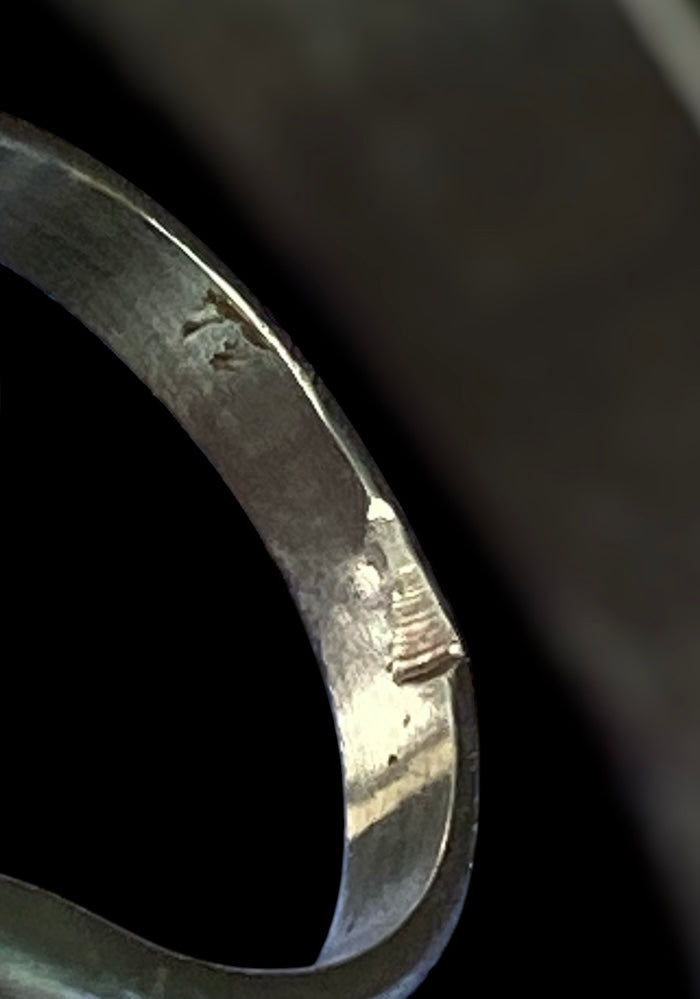 Silver Bee Ring with Gold and Diamond Accents