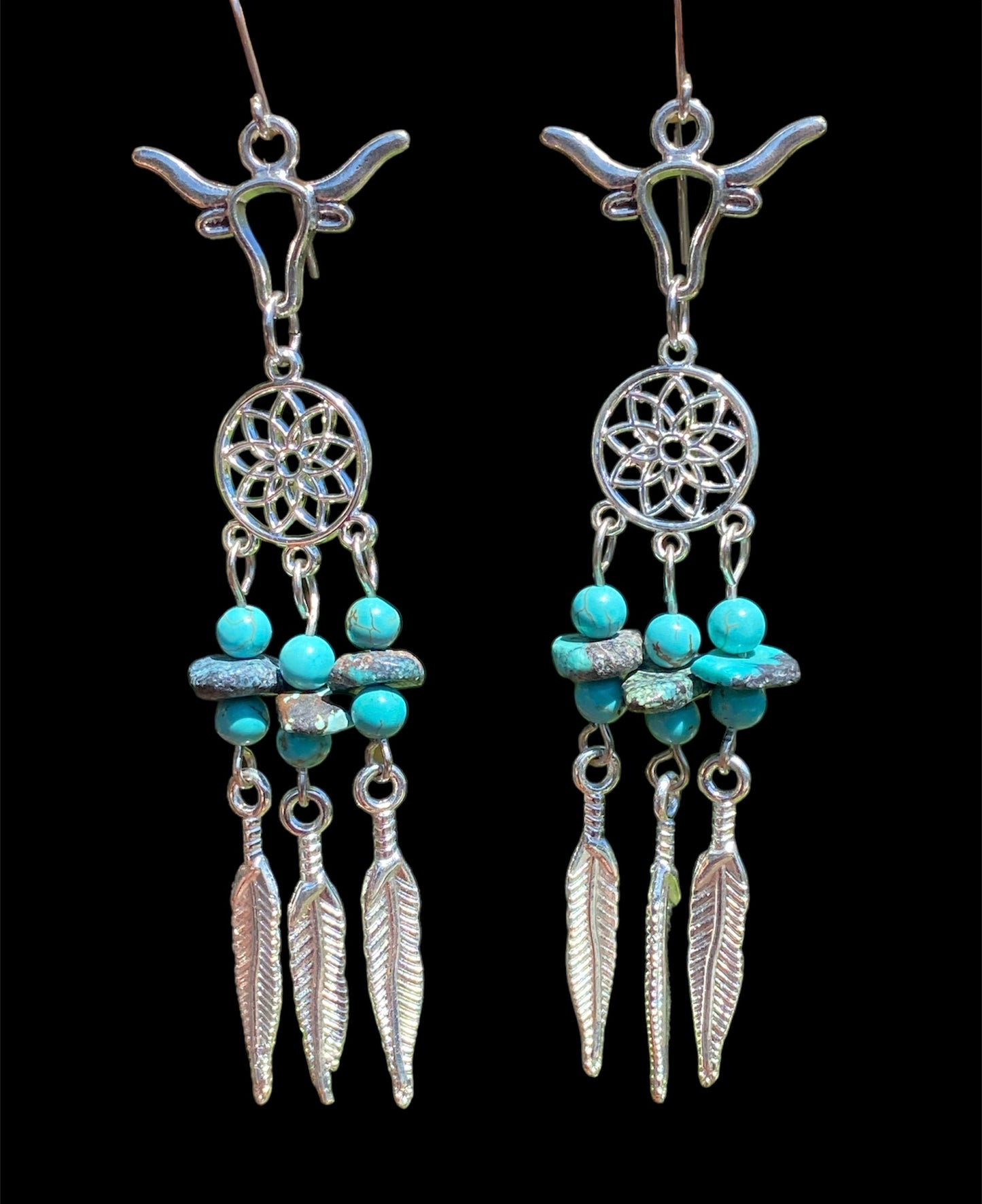 Handcrafted Dreamcatcher Western Style Earrings