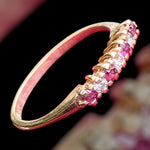 Vintage 14k Gold Ruby and Diamond Ring