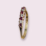 Vintage 14k Gold Ruby and Diamond Ring