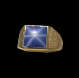 Vintage 14k Gold Star Sapphire Ring