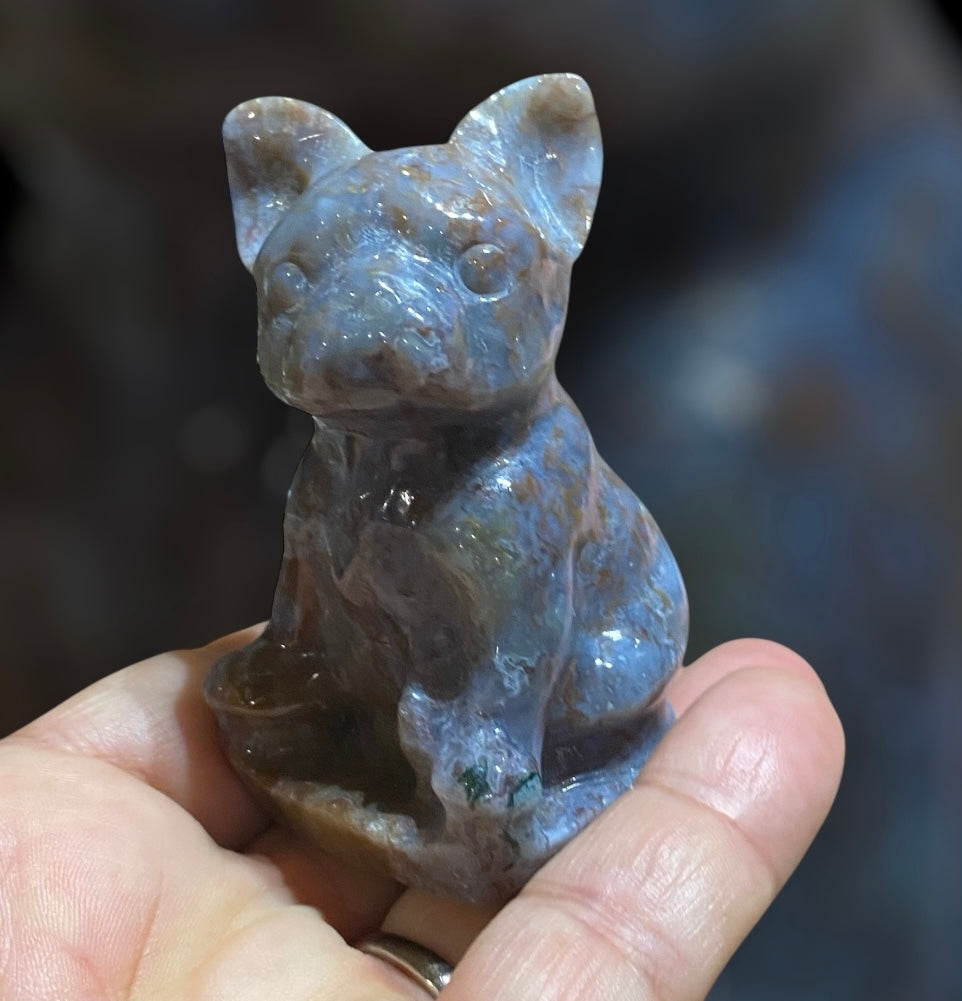 French Bulldog Carvings Figurines