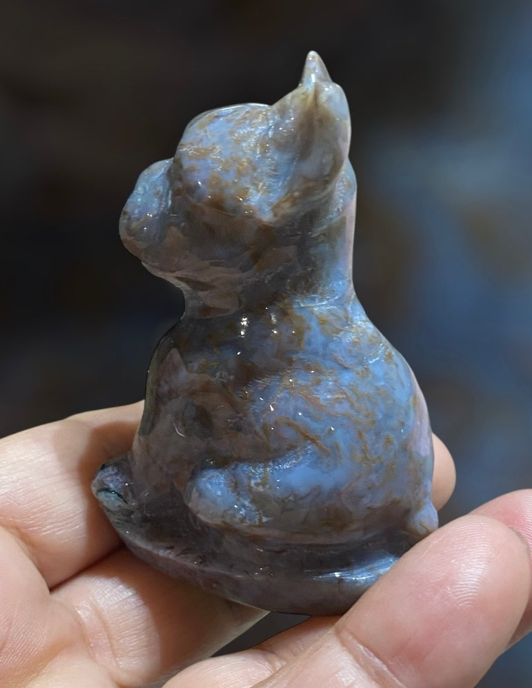French Bulldog Carvings Figurines
