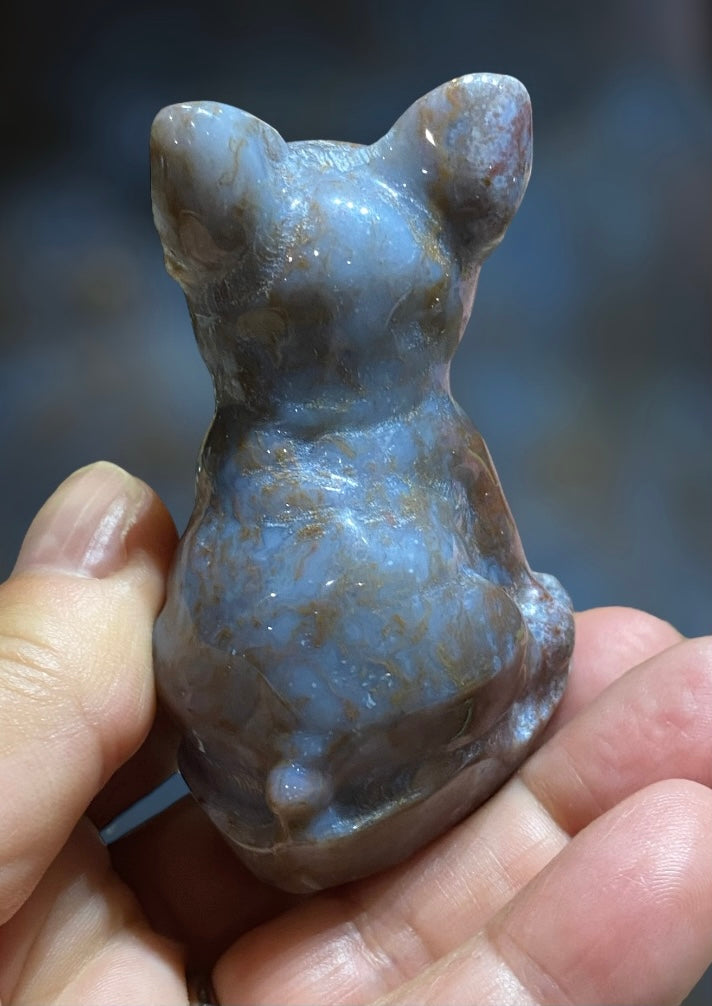 French Bulldog Carvings Figurines