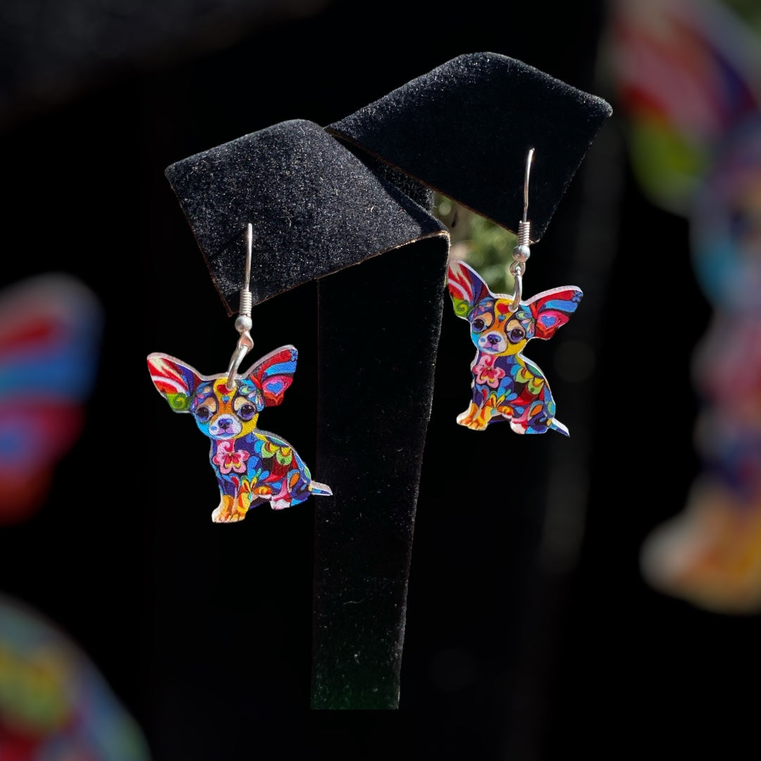 Handcrafted Chihuahua Earrings