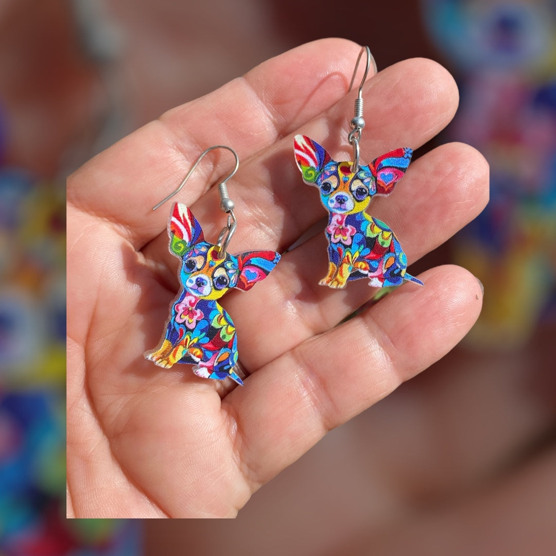 Handcrafted Chihuahua Earrings