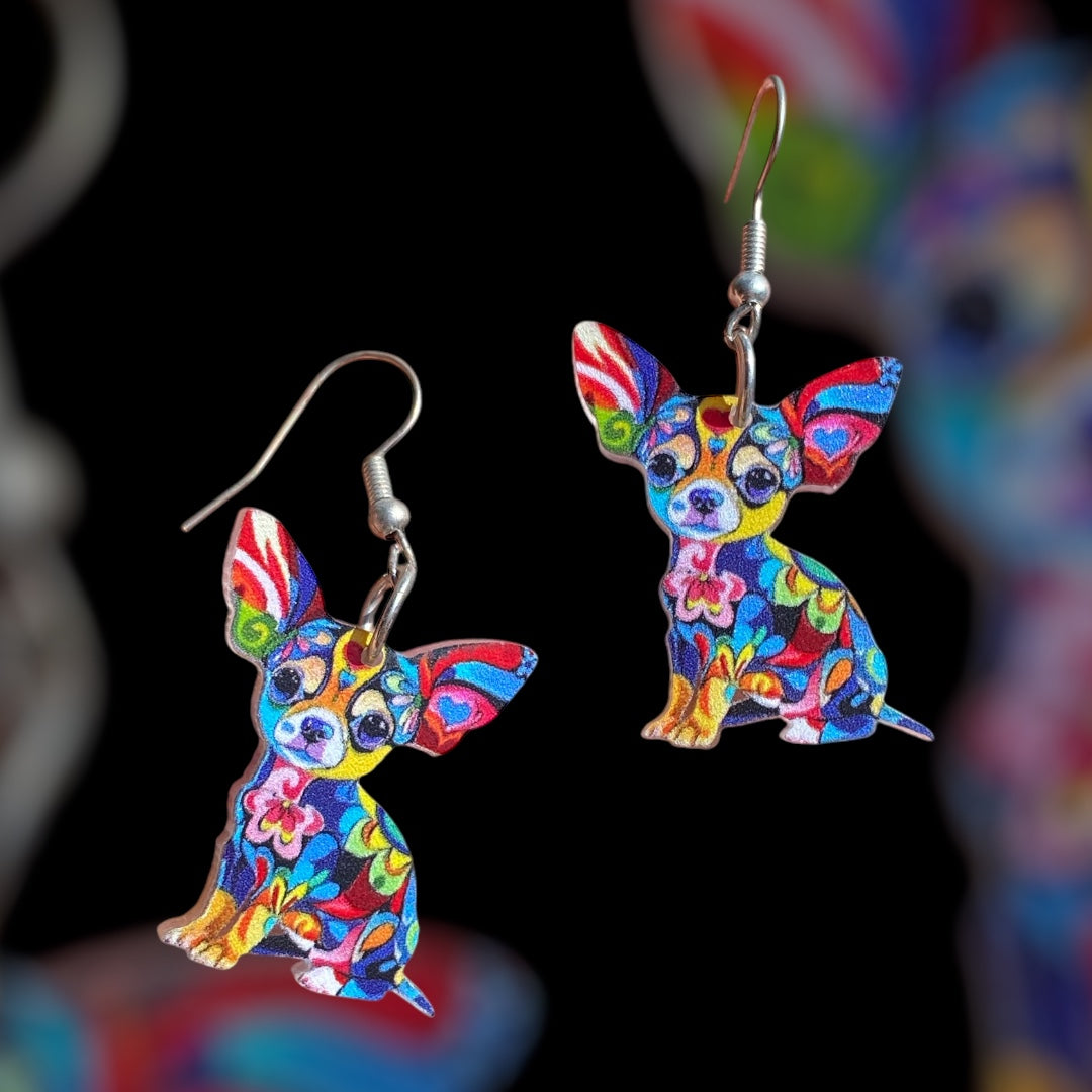 Handcrafted Chihuahua Earrings