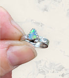 Handmade Petite Boulder Opal Ring