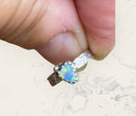 Handmade Petite Boulder Opal Ring
