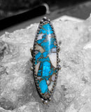 Colbaugh Composite Kingman Turquoise & Pink Opal Ring