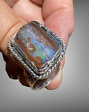 Qld Boulder Opal Ring
