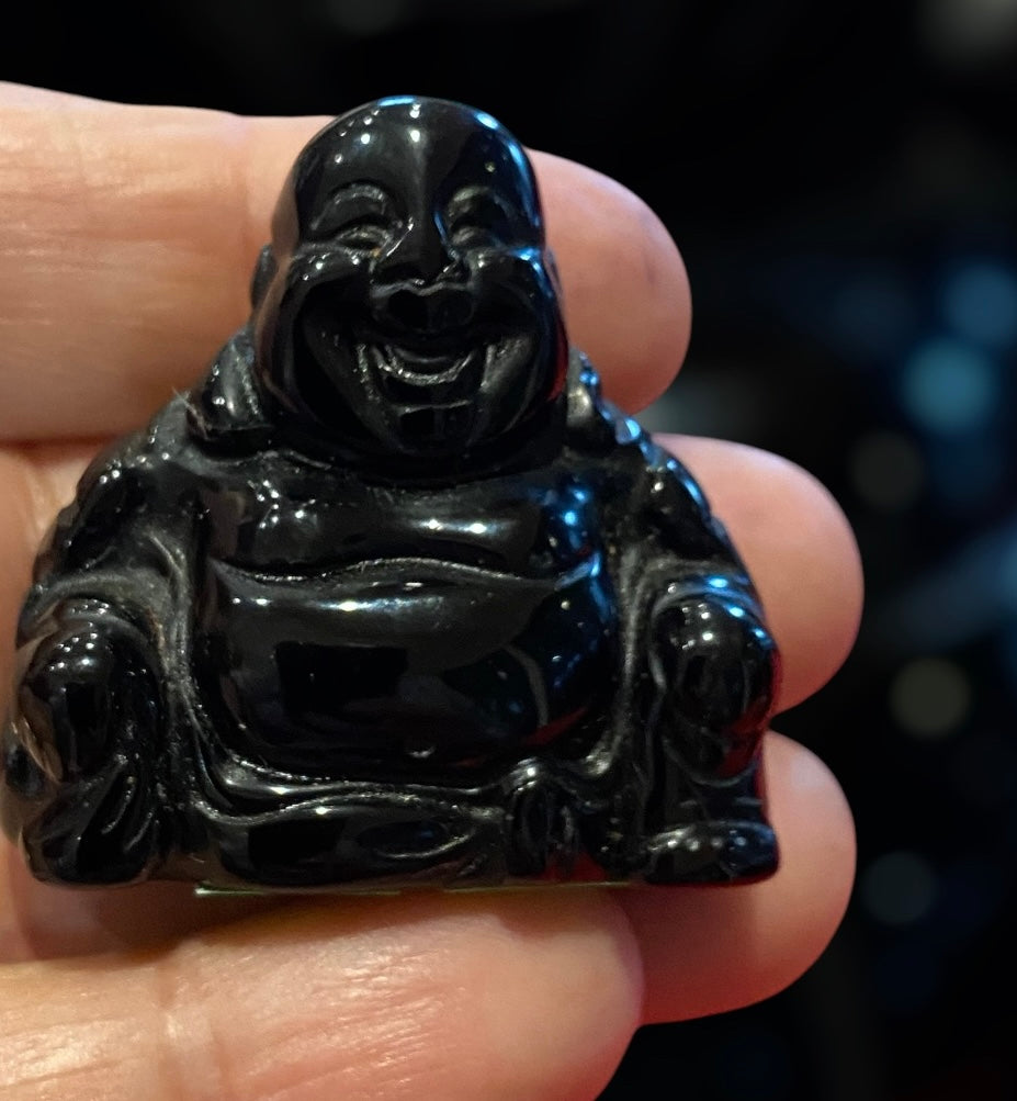 Obsidian & Quartz Buddha Statue Varities