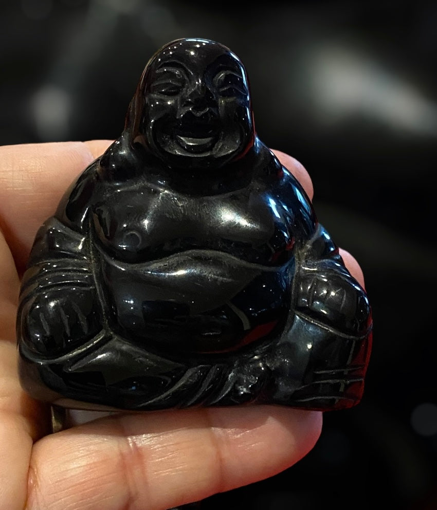 Obsidian & Quartz Buddha Statue Varities