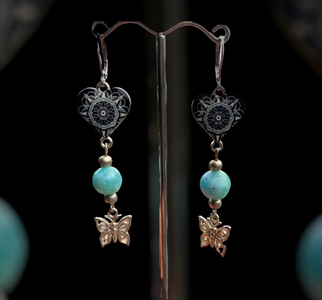 Handmade Larimar Earring Varieties
