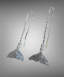 Whale tail Sterling Silver Earrings