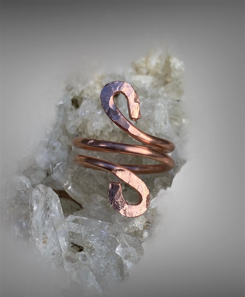 Fantasy Style Tendril Design Handmade Copper Ring Forged By Hand – Intuita  Shop