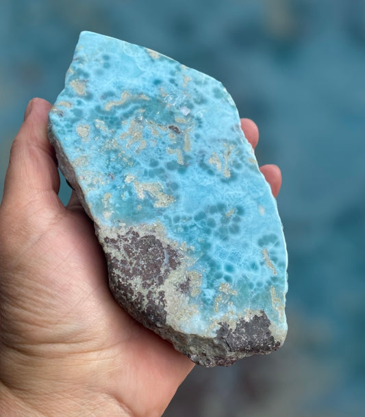 Natural Larimar Specimen 707 Grams