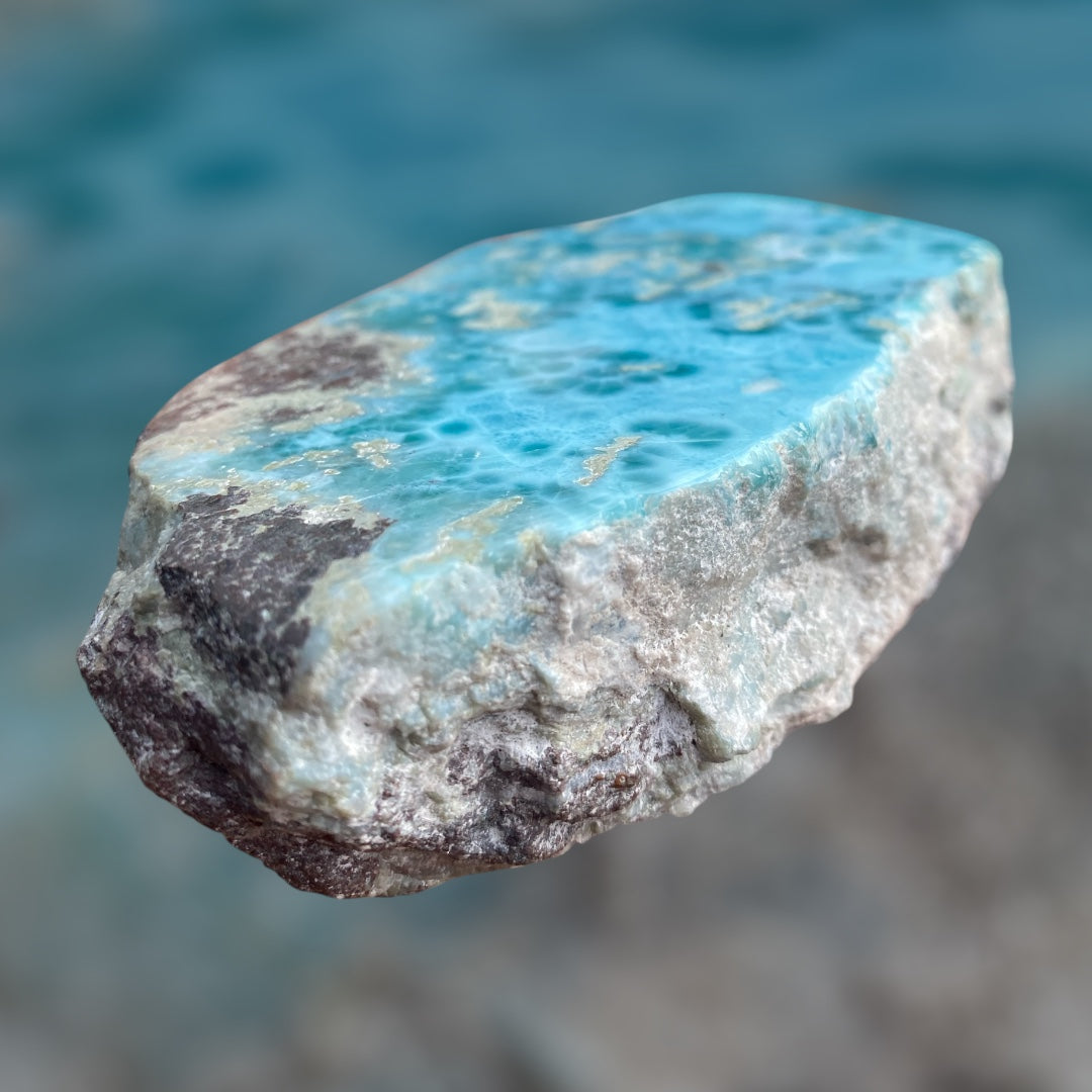 Natural Larimar Specimen 707 Grams