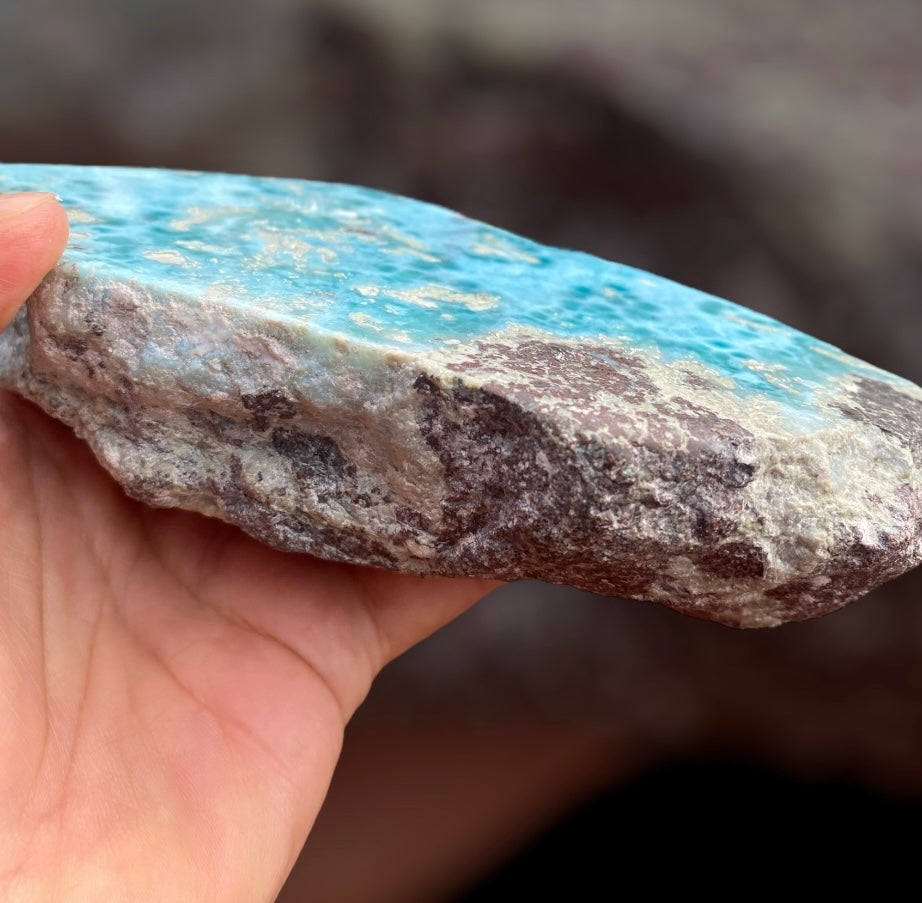 Natural Larimar Specimen 707 Grams