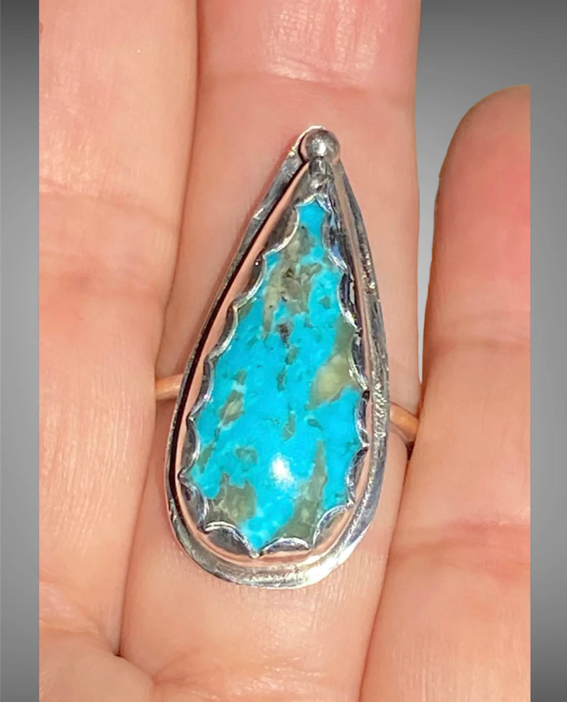 Handmade Kingman Turquoise Ring