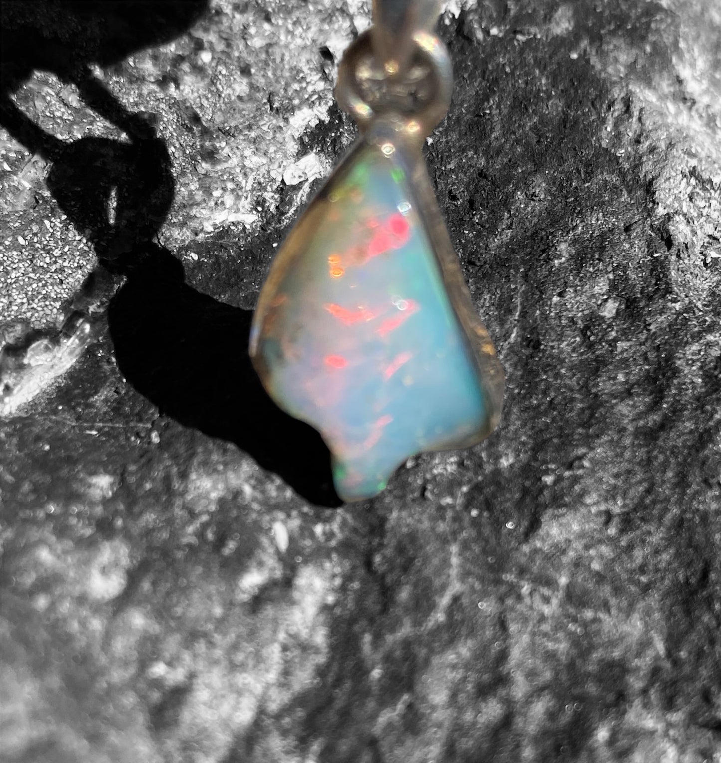Gorgeous Estate Multi Play of Colour Opal Pendant