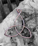 Handmade Copper Celtic Triquetra Knot Pendant