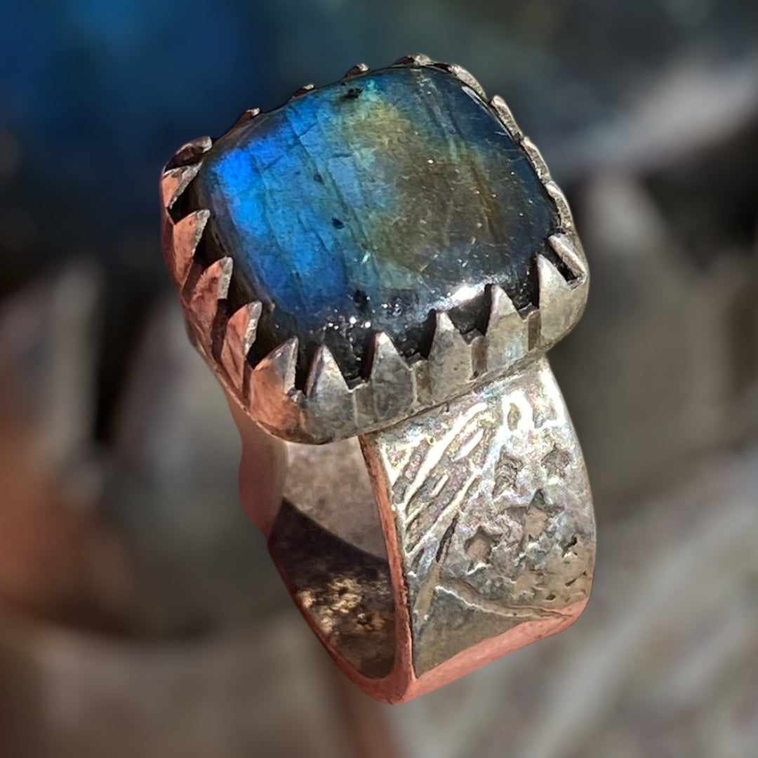 Handmade Labradorite Ring