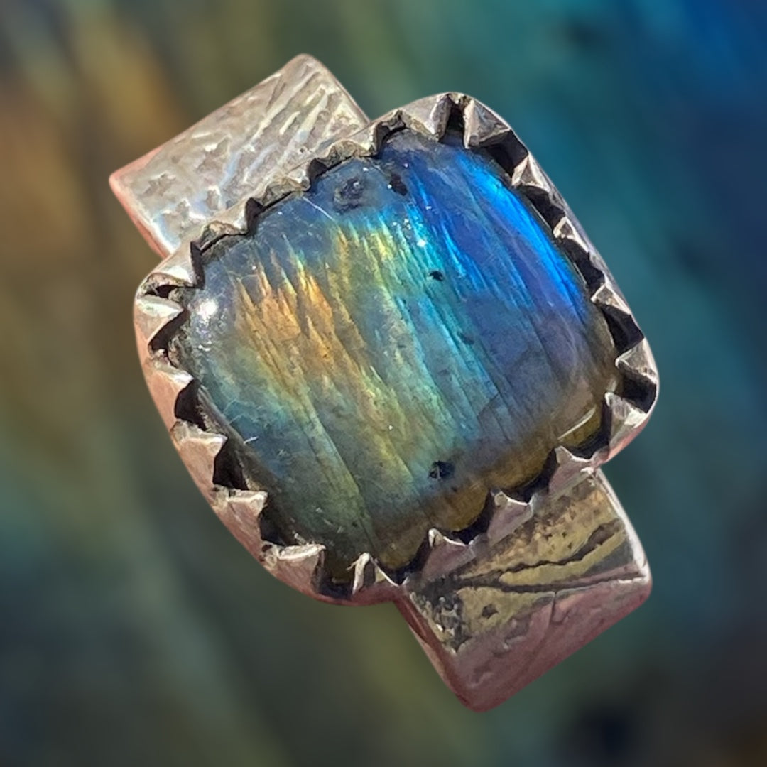 Handmade Labradorite Ring