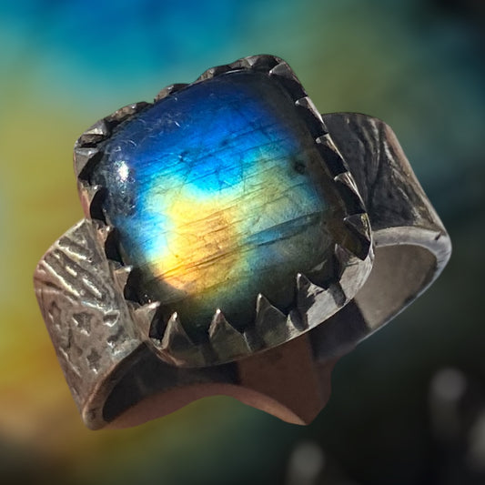 Handmade Labradorite Ring