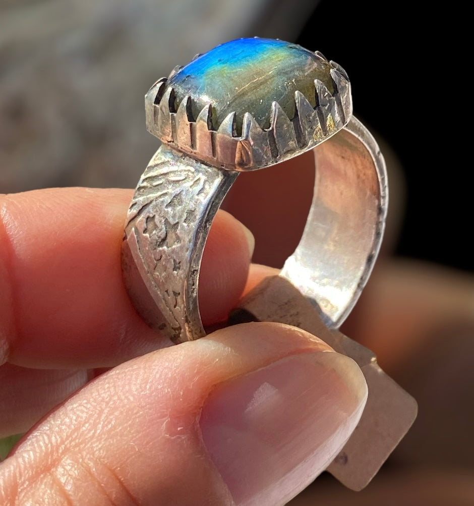 Handmade Labradorite Ring