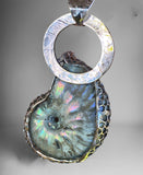 Handcrafted Copper Ammonite Pendant
