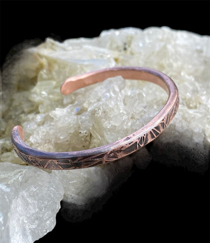 Hand Forged Copper Cuff Bracelet