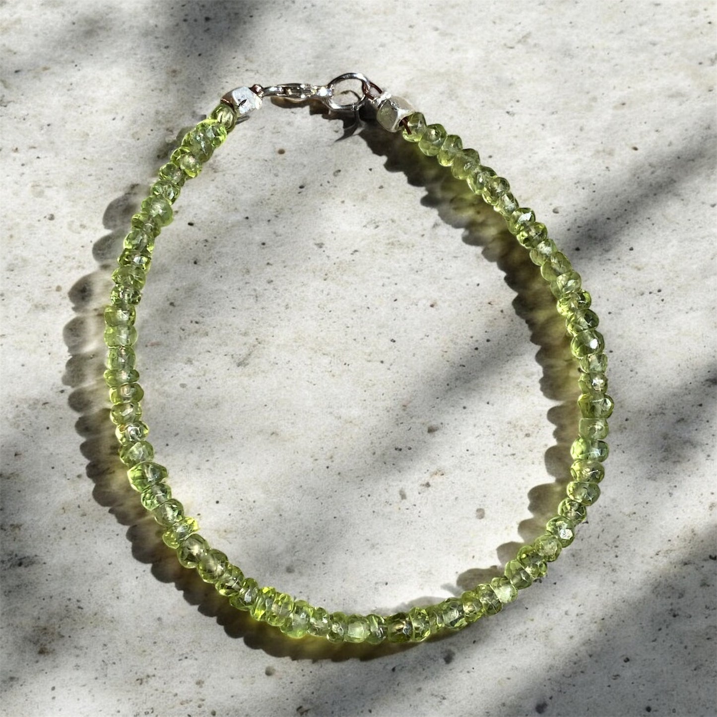 Handmade Faceted Gemstone Bracelet Natural Crystal Beaded Bracelet One of a Kind Jewellery Australia Gift