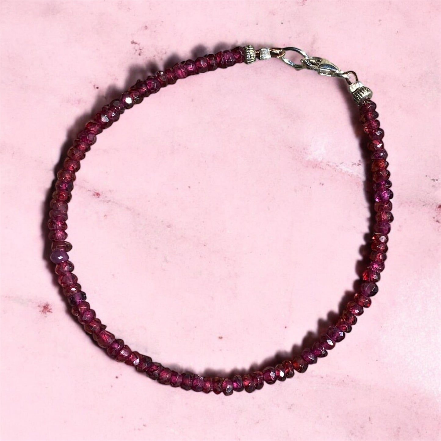 Handmade Faceted Gemstone Bracelet Natural Crystal Beaded Bracelet One of a Kind Jewellery Australia Gift