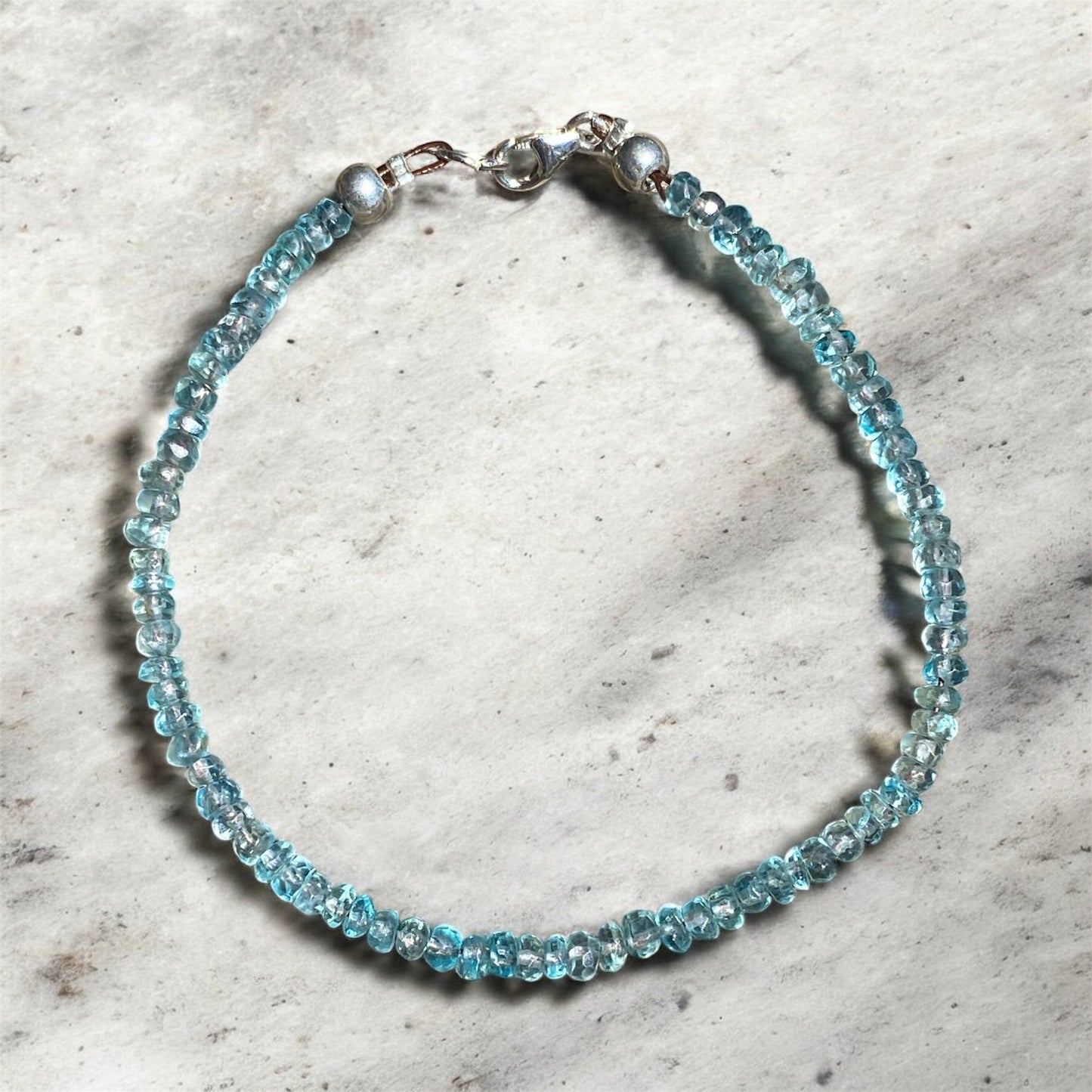 Handmade Faceted Gemstone Bracelet Natural Crystal Beaded Bracelet One of a Kind Jewellery Australia Gift
