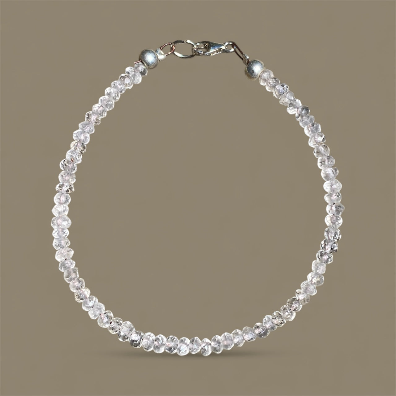 Handmade Faceted Gemstone Bracelet Natural Crystal Beaded Bracelet One of a Kind Jewellery Australia Gift