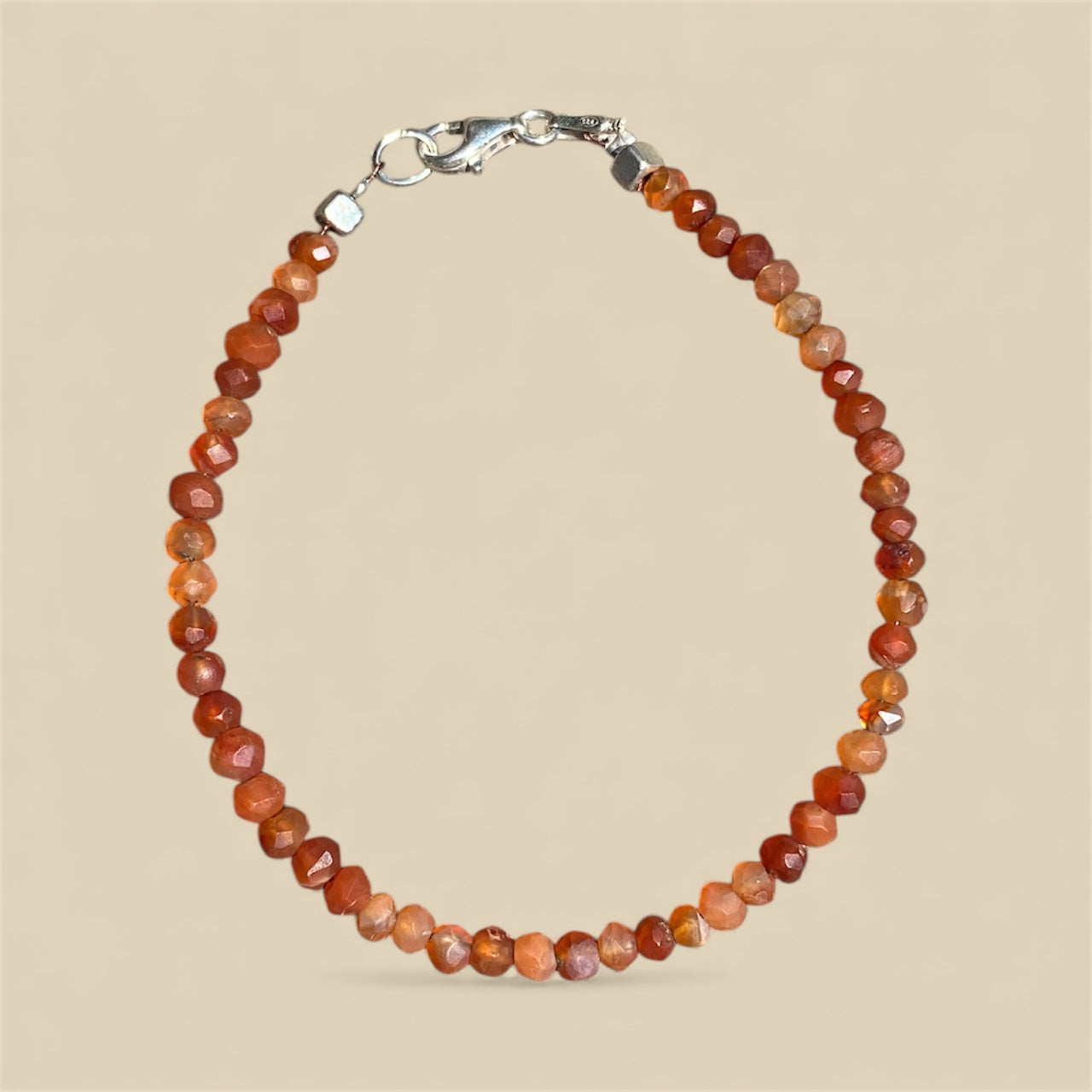 Handmade Faceted Gemstone Bracelet Natural Crystal Beaded Bracelet One of a Kind Jewellery Australia Gift