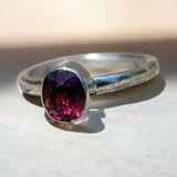 Handmade Rhodolite Garnet Ring for Chiara