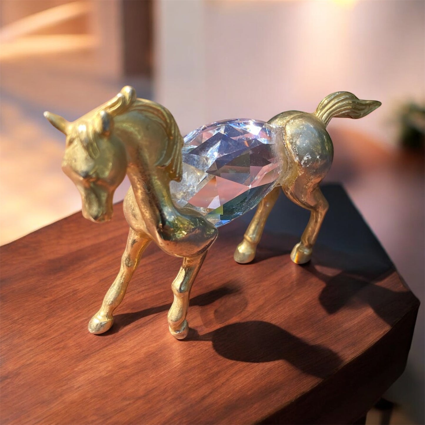 SWAROVSKI MANON CRYSTAL FIGURINE Prancing Horse 1984