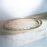 Hand Fabricated Solid Silver Bangle