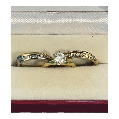 GIA 1.05ct Diamond Solitaire 18k Yellow Gold and Platinum