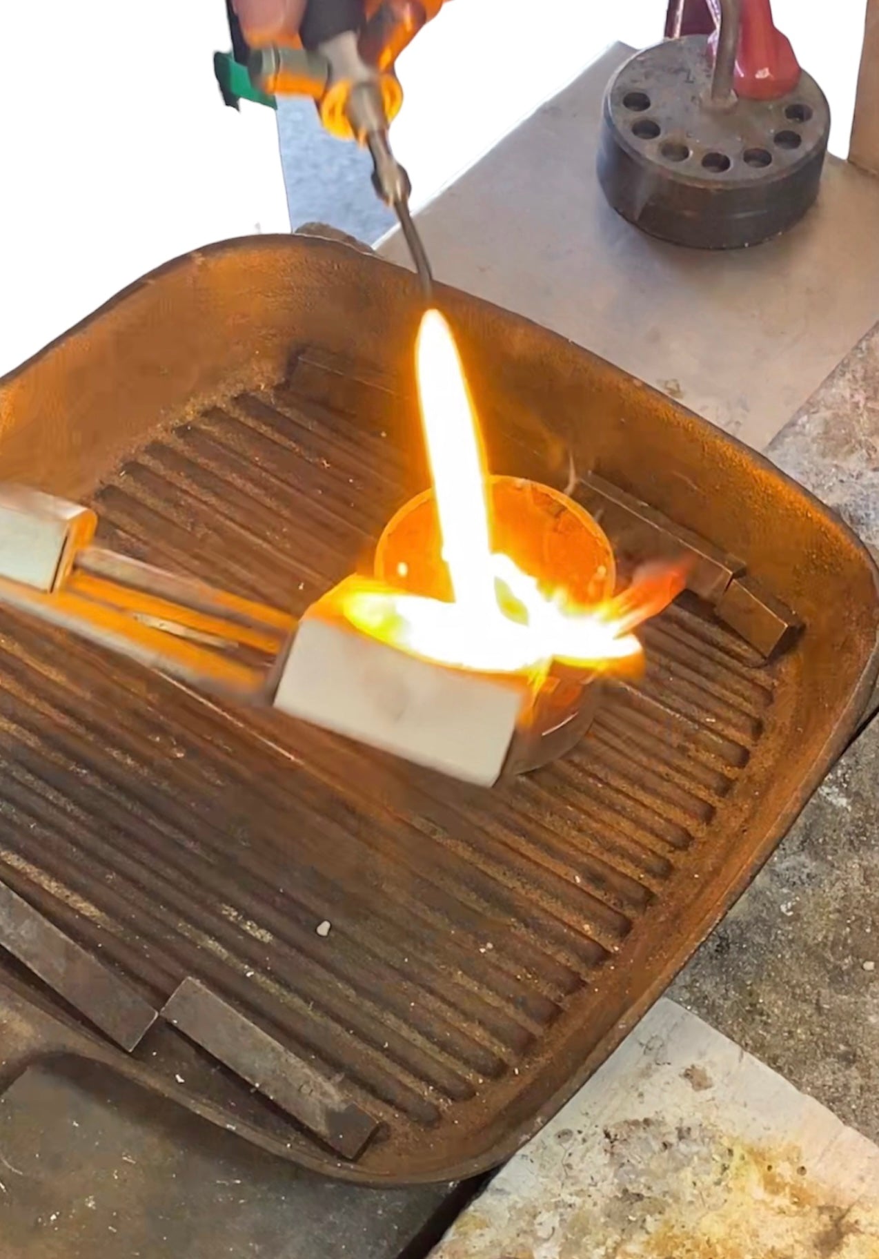 Sand Cast Sterling Silver Wave Ring – Size 11.25