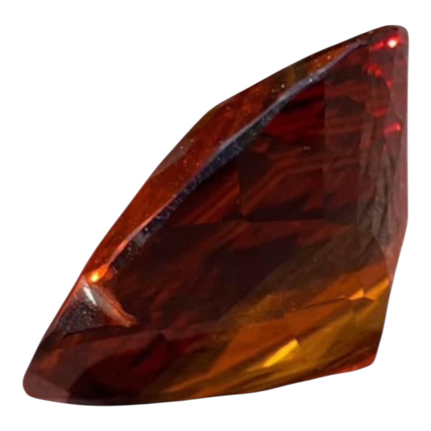 Massive 257ct Heart Shaped Brazilian Madeira Citrine – Collector Display Gemstone