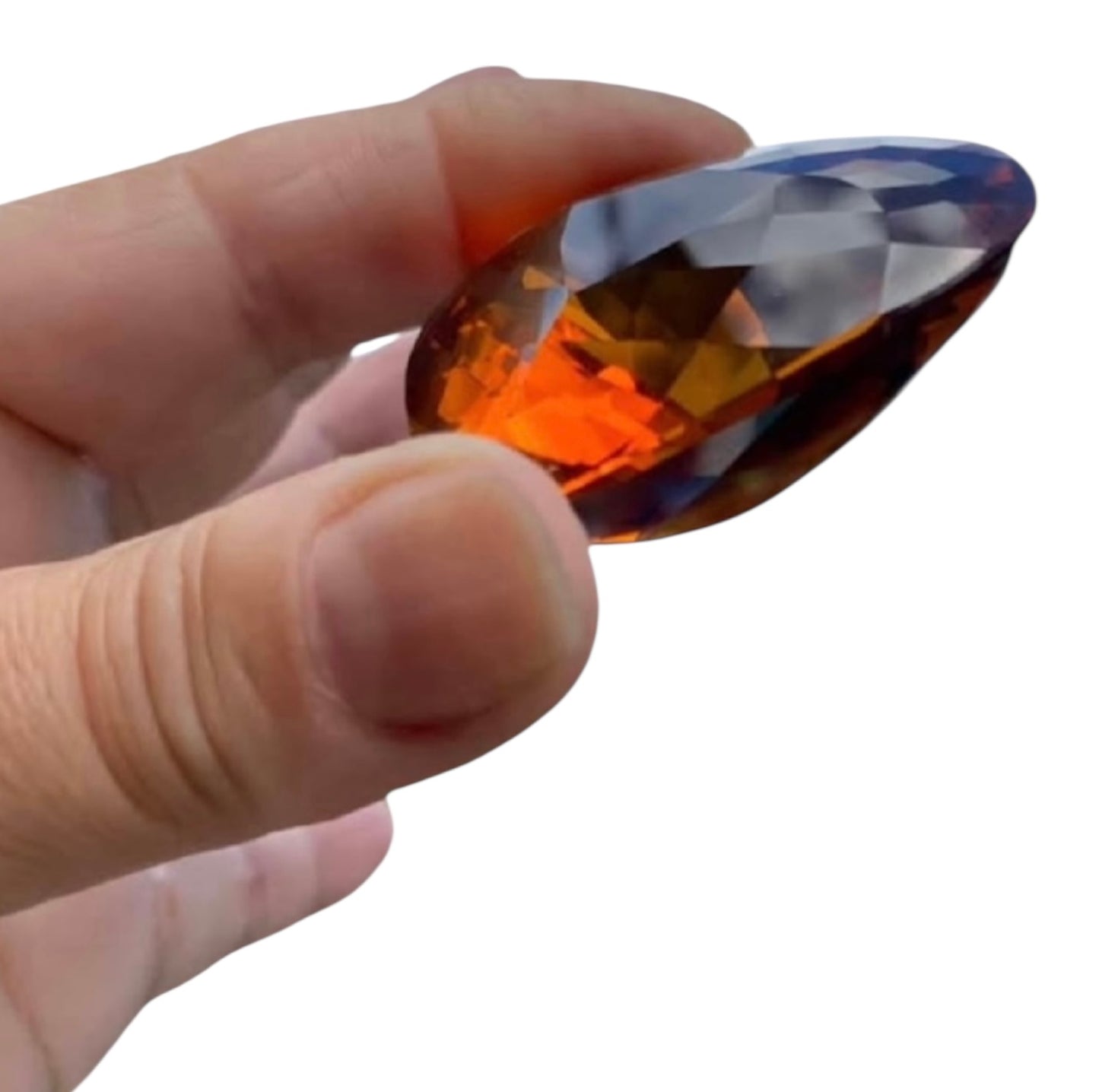 Massive 257ct Heart Shaped Brazilian Madeira Citrine – Collector Display Gemstone