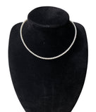 Vintage Seed Pearl Choker Necklace – Sterling Silver Clasp