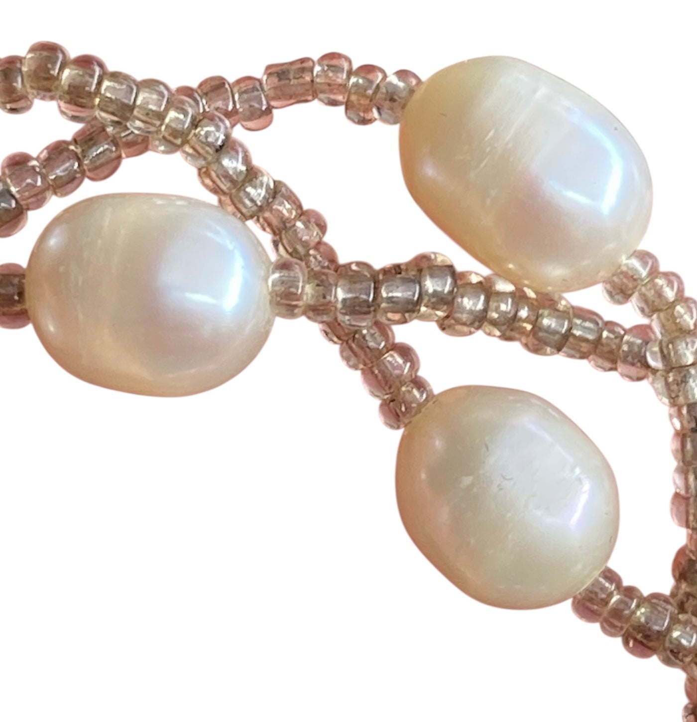 Vintage Freshwater Pearl Bracelet Multi Strand Beaded Design