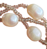 Vintage Freshwater Pearl Bracelet – Multi Strand Beaded Design