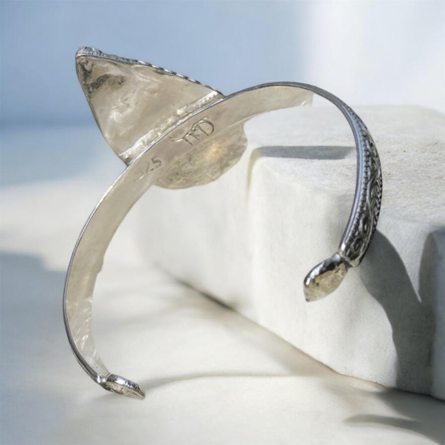 Handmade Sterling Silver K2 Jasper Cuff Bracelet